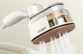 ATONEP Portable Travel Steamer for Clothes, 2-in-1 Steamer & Iron for Clothes