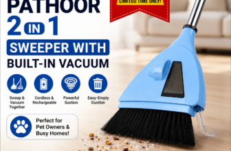 Clean Smarter with the PATHOOR 2-in-1 Sweeper with Built-in Vacuum
