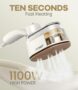 ATONEP Portable Travel Steamer for Clothes, 2-in-1 Steamer & Iron for Clothes