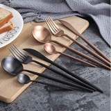 SIMPLY CHEF: TAKUMI Luxury Kitchen Cutlery Set 16 pcs With Knives | Stainless Steel Silverware Set