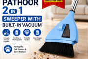 Clean Smarter with the PATHOOR 2-in-1 Sweeper with Built-in Vacuum